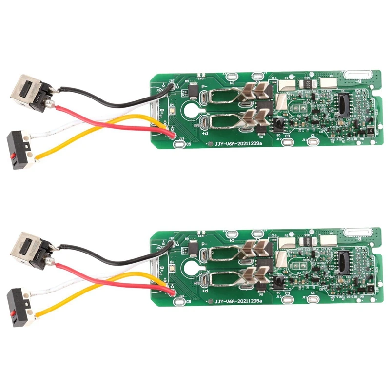 2X Li-Ion Battery Charging PCB Protection Circuit Board For Dyson 21.6V V6 V7 Vacuum Cleaner