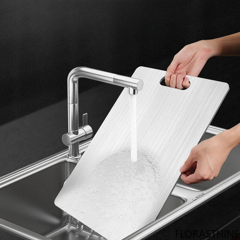 Thickened Stainless Steel Kitchen Board Antibacterial Mildew Cutting Proof Board