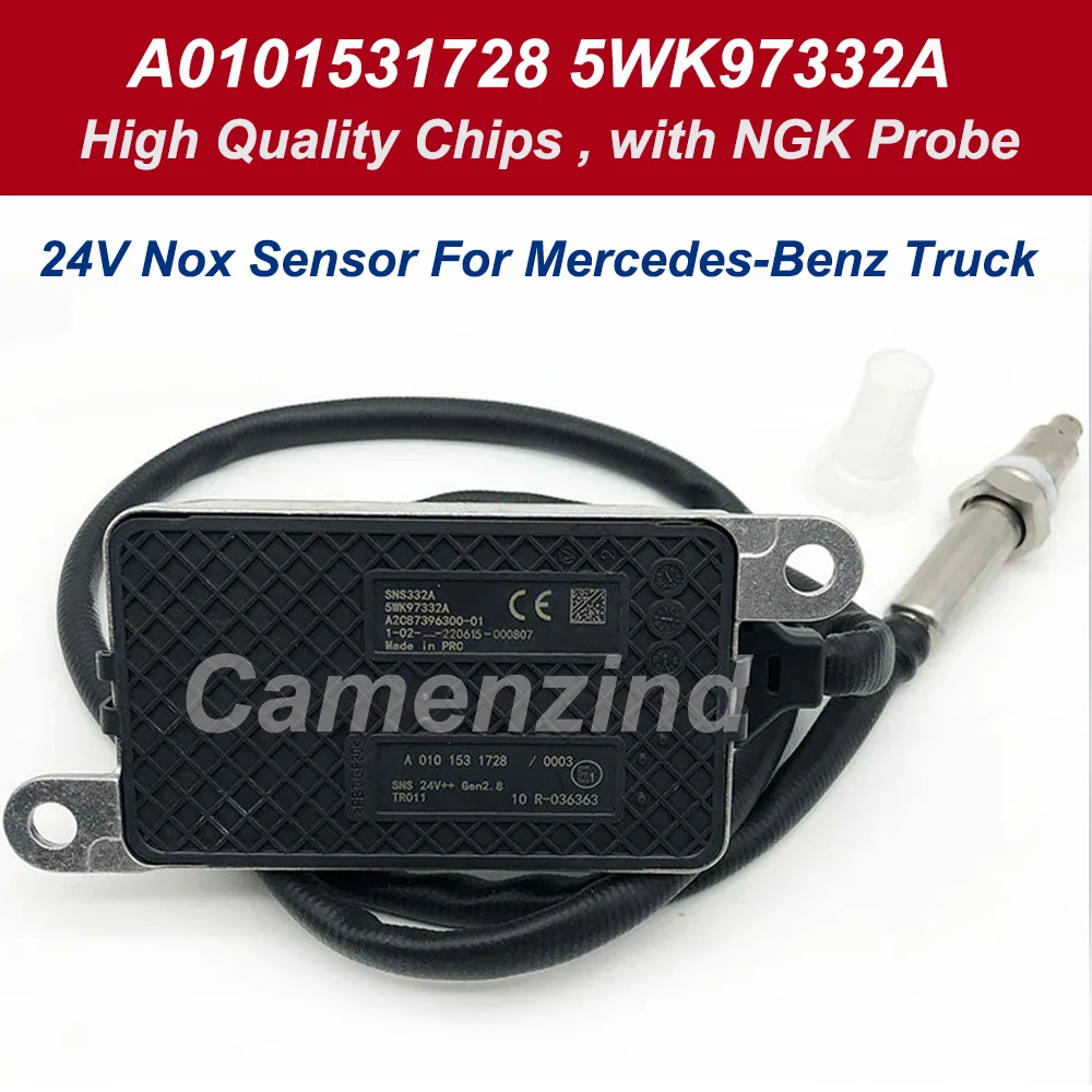 

High Quality Nitrogen Oxide Sensor 5WK97332A A0101531728 0101531728 5WK9 7332 For Mercedes-Benz Truck 24V , Made In Germany