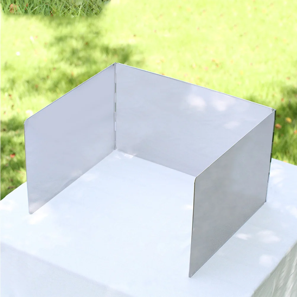 

1Pcs Camping Stove Wind Screen Folding Portable Stainless Steel Ultralight Windshield for Outdoor Bbq Picnic Backpacking Hiking