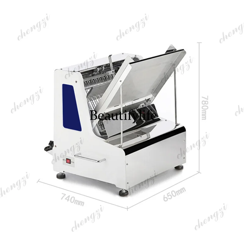 81 Commercial Bread Slicer Automatic Square Loaf Toast Cutting Machine Stainless Steel Electric Bakery Equipment High Efficiency