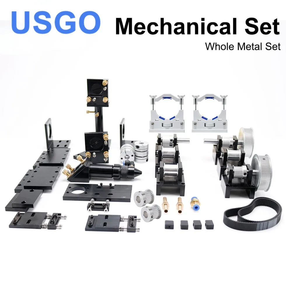 USGO Laser Cutting Machine Spare Parts Set Single Head for 6090 1390 1410 Co2 Laser Mechanical Parts