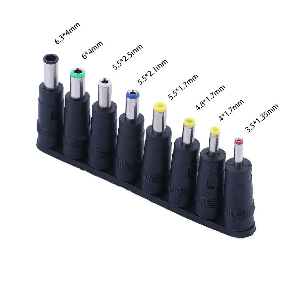 Conversion Plug HUB Splitter 8 in 1 Charging Cord DC Connector USB to DC Jack Interchangeable Plugs DC Power Supply Adapter