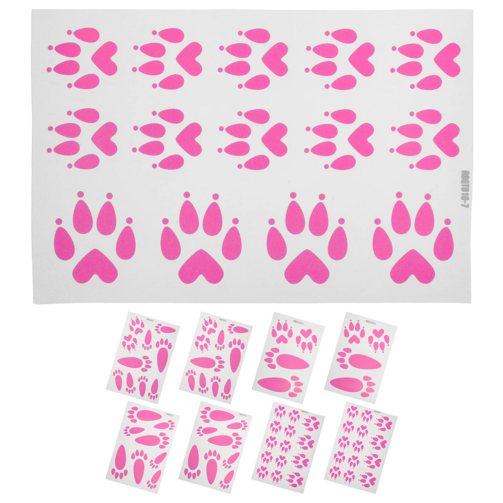 

Easter Bunny Paw Print Stickers Cute Removable Floor Wall Decals Adorable Rabbit Footprint Decoration For Room Home