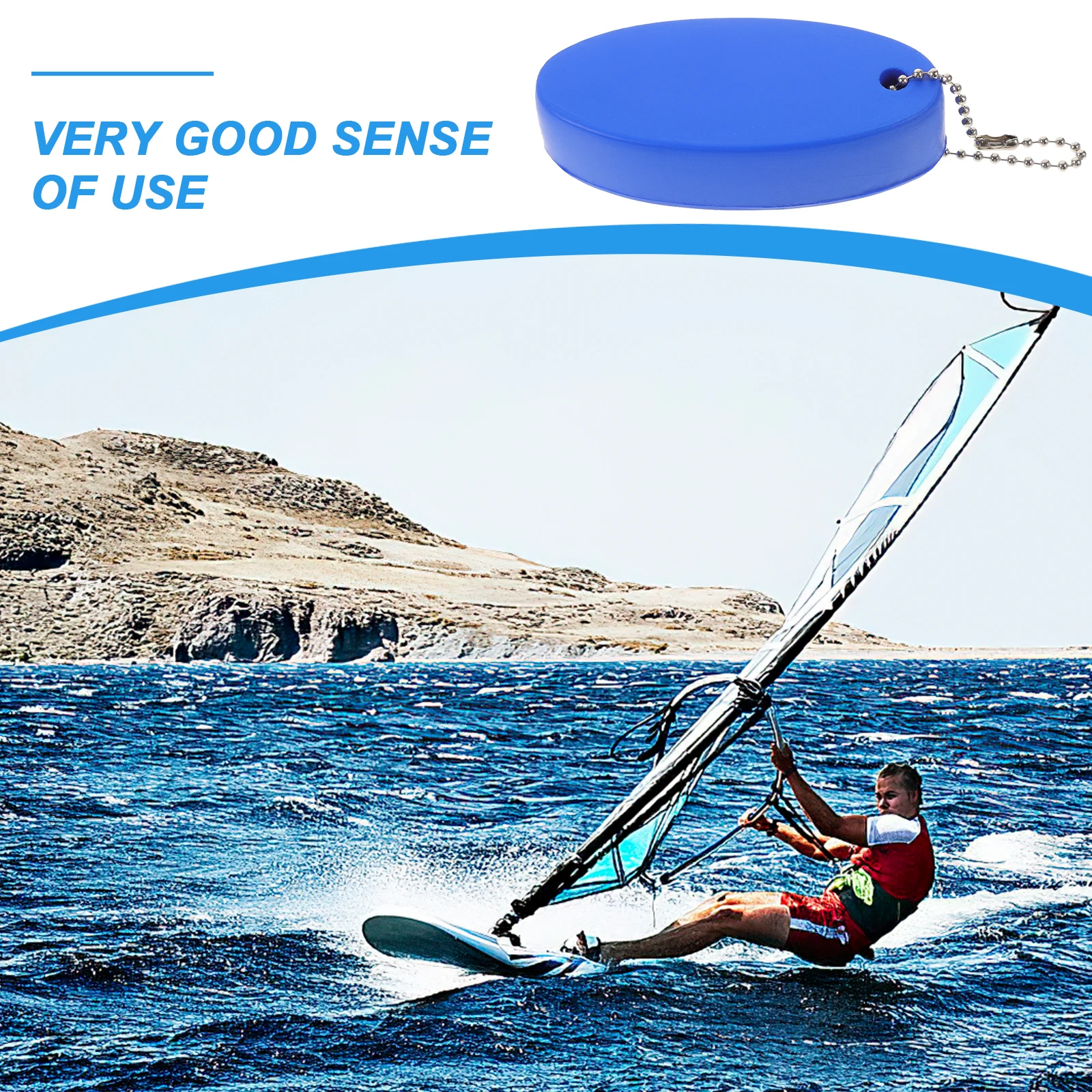 

5Pcs Floating Key Rings Bright Color Durable PU Aluminum Alloy Floating Keychains Water Sports Boating Kayaking Surfboard