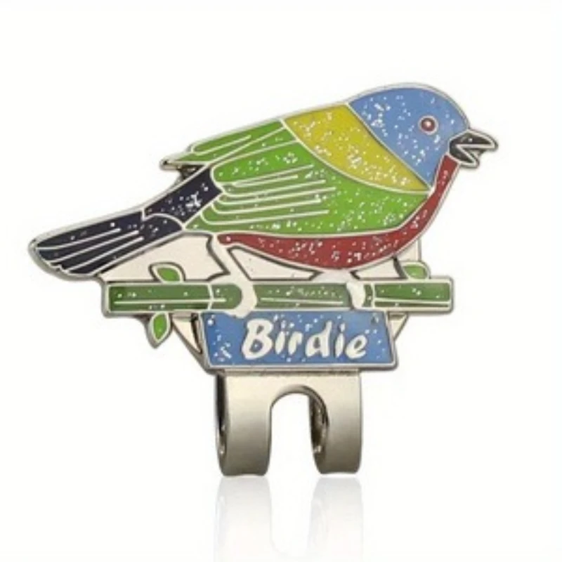 1Piece Colored Bird Golf Mark Clip for Hats, Unisex Course Marker for Practice & Competition, Golf Gift