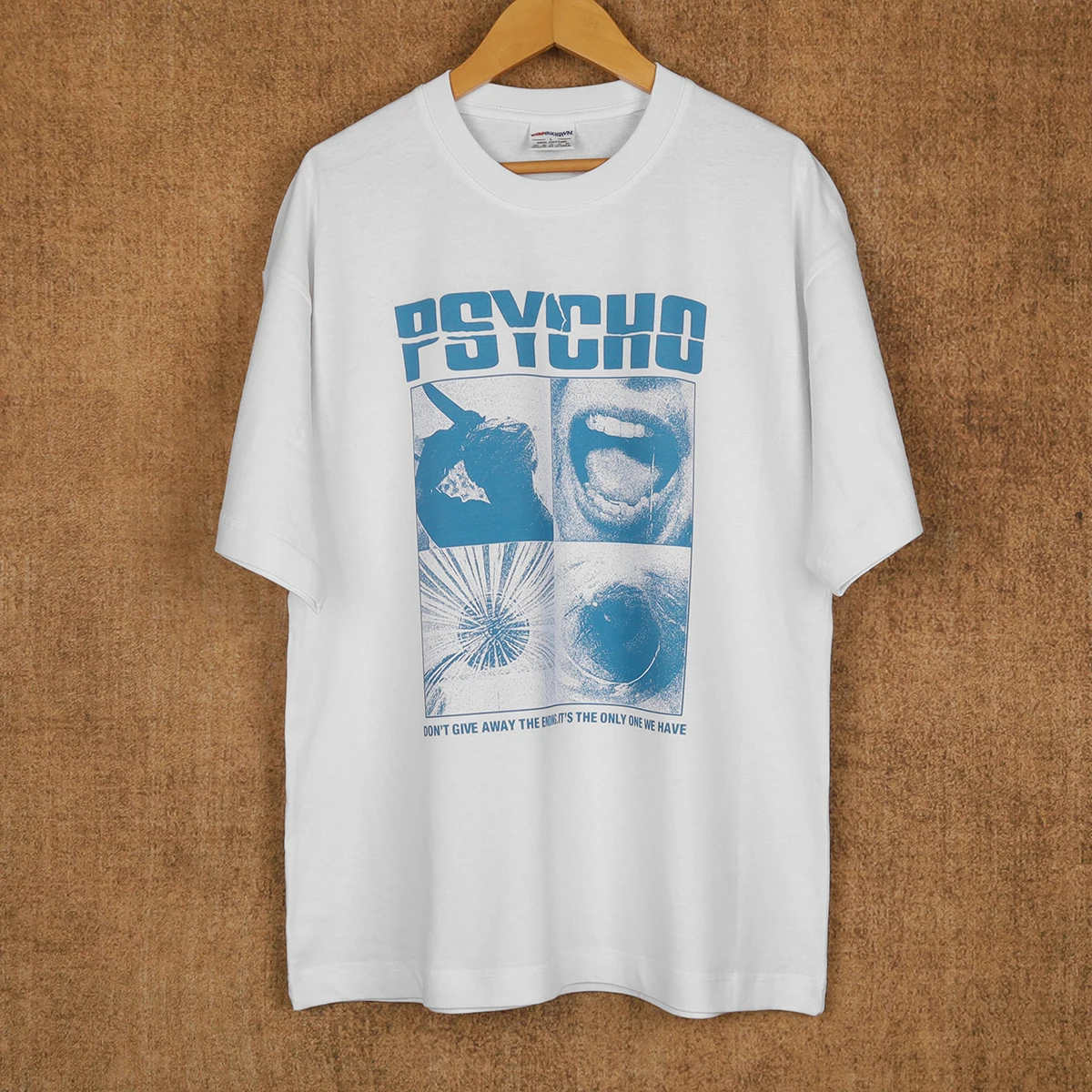 Camiseta de Alfred Hitchcock Psycho, película de terror, The Birds, ventana trasera, Vertigo, camisetas gráficas de algodón blanco estampadas de verano para hombre