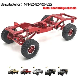For MN1/12 MN82 LC79 1/12 RC car Metal door bridge chassis Metal chassis Metal frame Plastic chassis