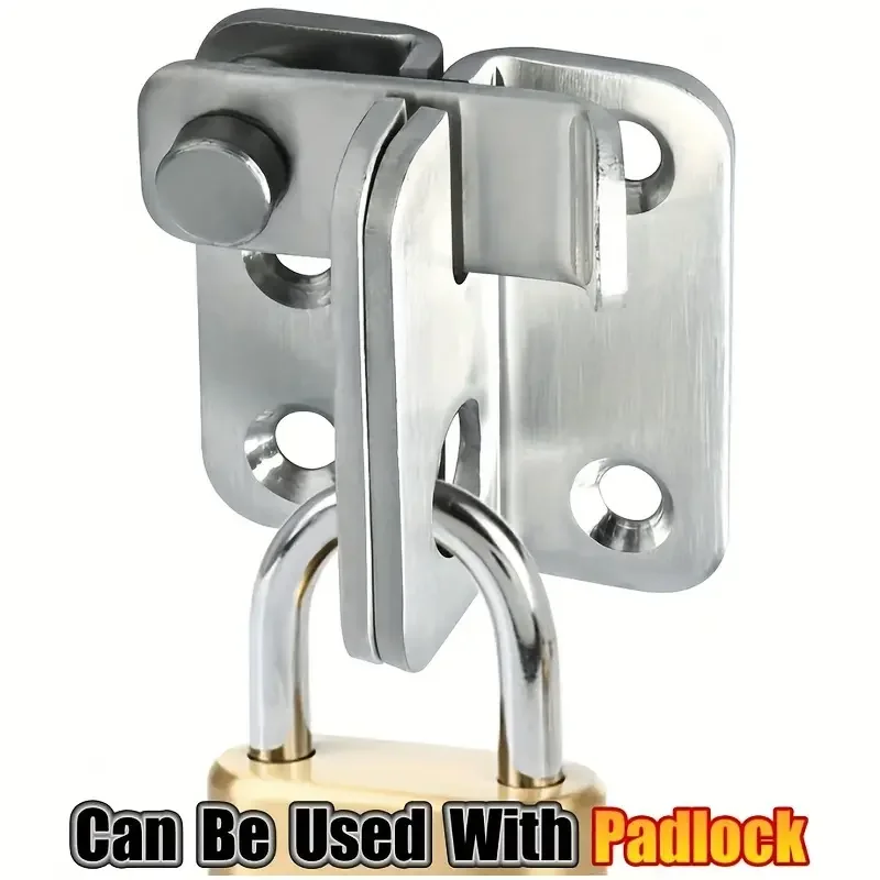 

1Pc Flip Latch Slide Bolt Lock, Security Door For Barn Cabinets, Pet Cages, Garden, Bathroom, Garage