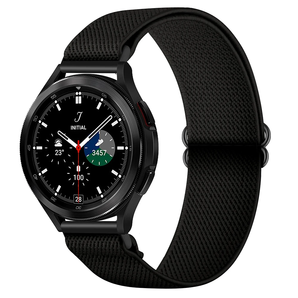 

20mm Nylon Braided Strap for Samsung Galaxy Watch4 Classic 42 / 46mm / Watch4 40 / 44mm / Watch3 41mm / Watch Active2 40 / 44mm