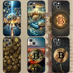 Bitcoin Phone Case Phone Case For Apple iPhone 15,14,13,12,11,XS,XR,X,8,7,Pro,Max,Plus,mini Silicone Black Cover