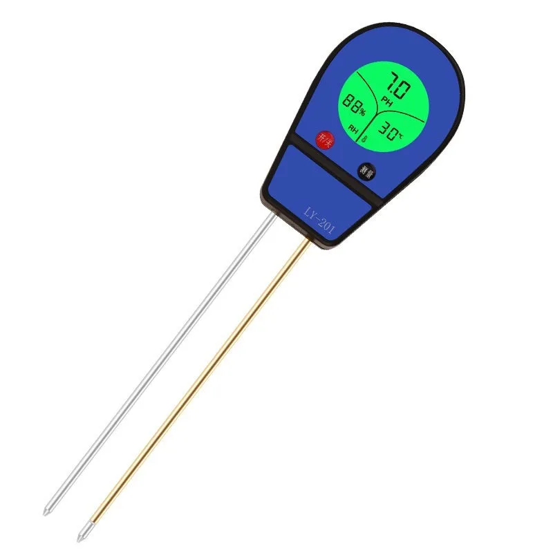 For digital display soil pH pH humidity temperature detector flower grass soil nutrient moisture fertility tester