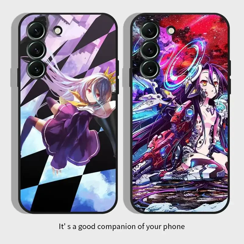 N-No Game No Life Phone Case For Samsung Galaxy S 23 22 21 20 10 e 9 8 7 6 5G plus edge ultra lite Black Soft Silicone Cover