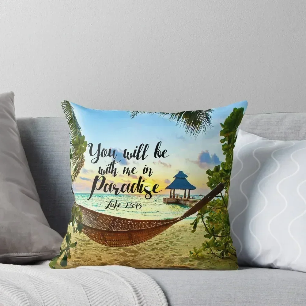 

Luke 23:43 Throw Pillow home decor items Ornamental Pillow Cushion Cover For Sofa pillow