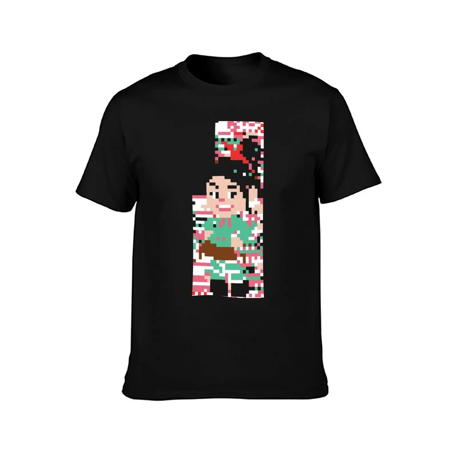 Glitch T-Shirt Plus Size Street Style Tee T-Shirt