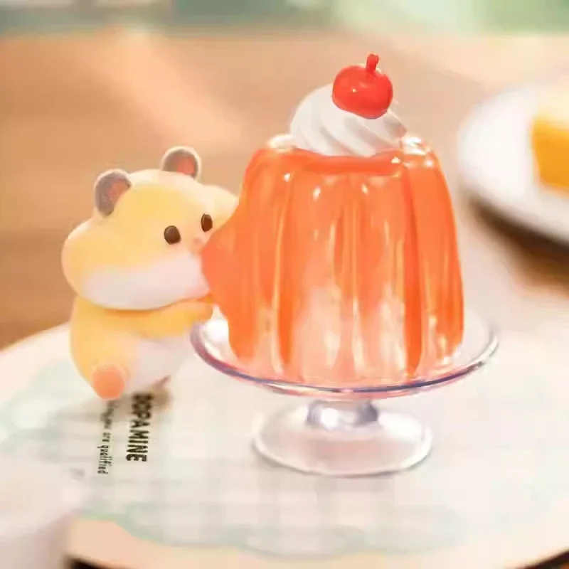 

Hamster Dessert Series Blind Box Toys Mystery Box Kawaii Model Caig Ciega Doll Suprise Bag Collection Model Toy Gift for Girls