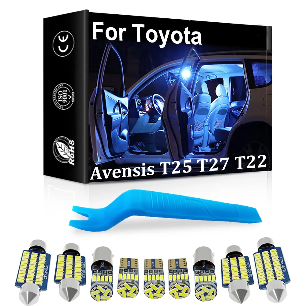 

Автомобильный внутренний светодиодный фонарь Canbus для Toyota Avensis T22 T25 T27 1997-2016 2017 2018 автомобильный внутренний фонарь аксессуары автозапчасти