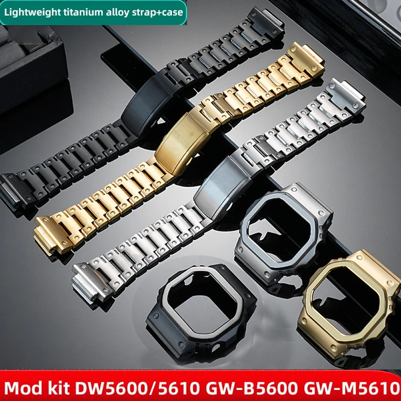 Комплект модов DW5600, легкий корпус из титанового сплава, ремешок для часов Casio G-shock 3299 GW-B5600 GW-M5610, металлический ремешок безеля с инструментами