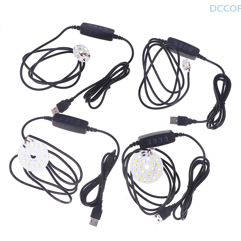 1 stks DC 5 V 1 W 3 W 6 W 10 W LED Licht Online Schakelaar Dimmen Controller Met 2 m Kabel USB Plug Licht Board
