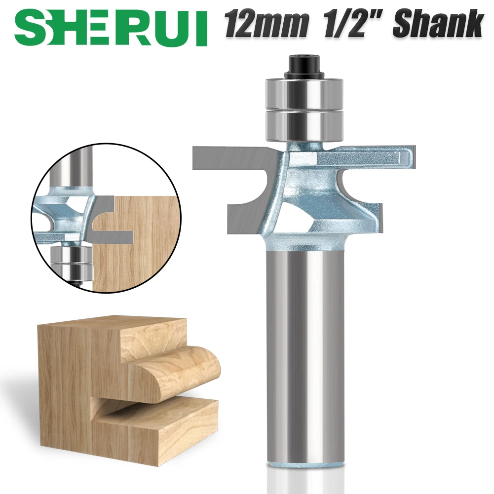 12mm 1/2′′Shank Router Bit Notched Knife Slotting Knife For Woodworking Tungsten Steel Milling Cutter