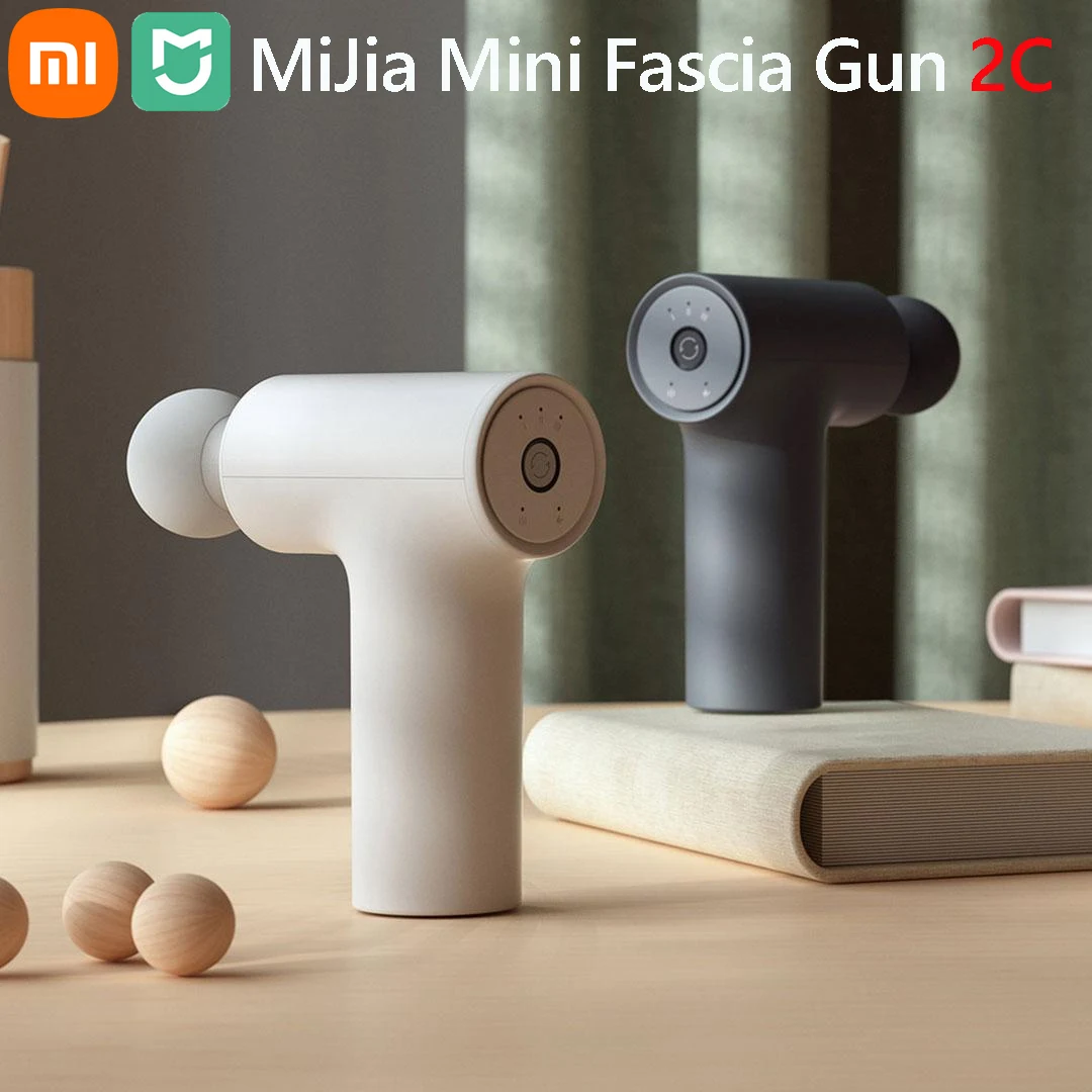 

XIAOMI Mijia Mini Fascia Gun 2C Portable Electric Massage Gun 3 Massage Head 2500rpm 12KG Thrust Relax Muscles Type-C charging