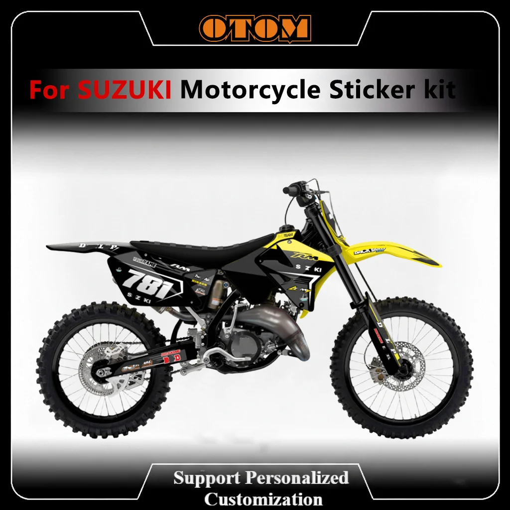 for-suzuki-2001-2012-customize-motorcycle-full-graphics-decals-rm125-rm250-holographic-glossy-sticker-kit