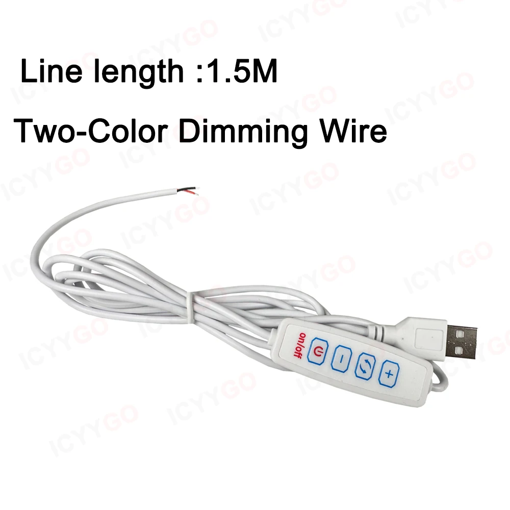 DC5V 3W 5W 10W USB LED Chip RGB Panel Switch, USB Power Cable, PCB Board Light Source Board Accessories