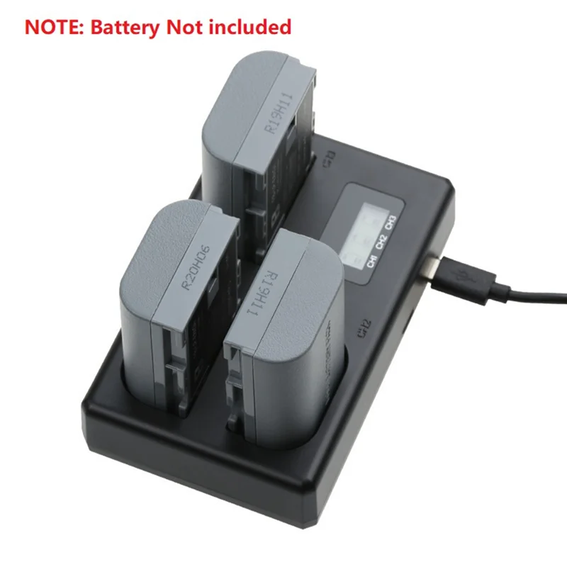 캐논 EOS 5D Mark II Mark III Mark IV 5D SR 60D 60Da 6D 70D 7D R5 R6 용 LP-E6 LP-E6N 트리플 슬롯 배터리 충전기