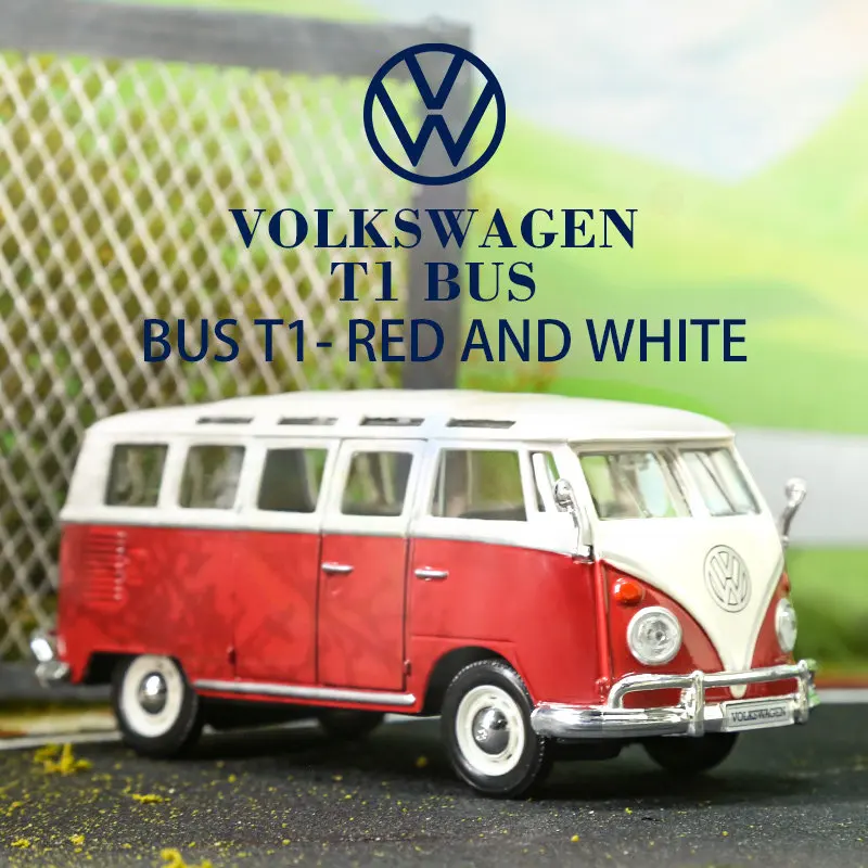 genuine-maisto-cars-toys-for-collector-alloy-car-models-original-ornaments-collection-cars-birthday-gift-volkswagen-1-25-bus-t1