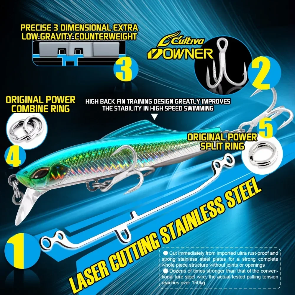 Minnow Sinking Lure 95MM 30G MINNOW Hard Fishing Lure Wobble Crankbait Bait Sinking Minnow Fishing Lure