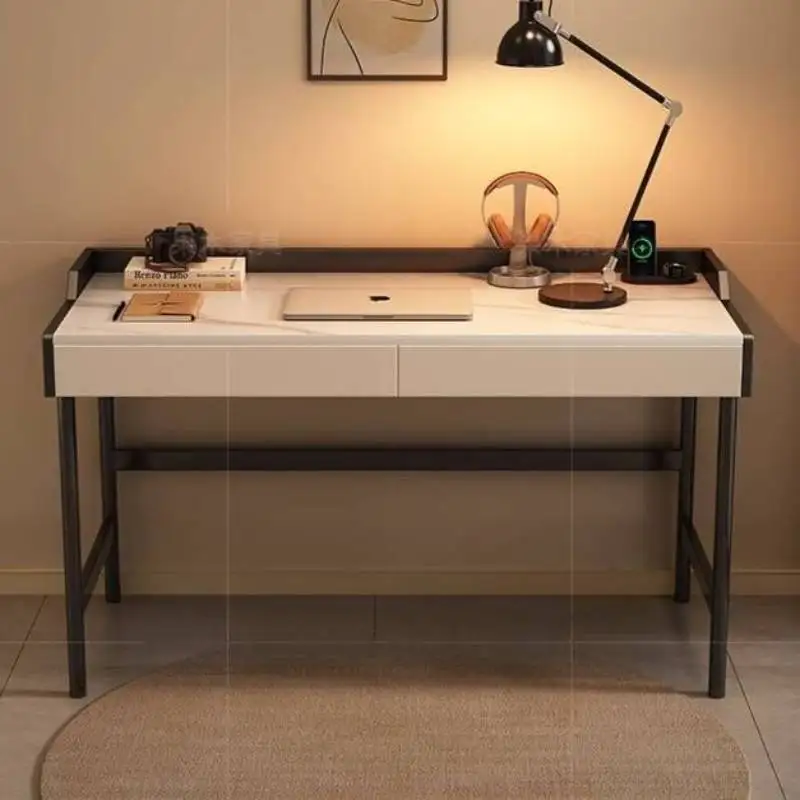 

Modern Rectangular Computer Desks Shelves Luxury Executive Reading Gaming Desk Notebook Adult Mesa Ordenador Office Furniture