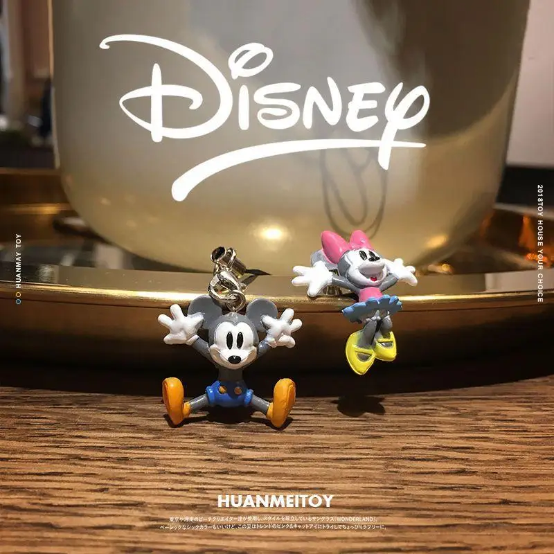

Genuine Disney Kawaii Mickey Key Chain Cartoon Creative Cute Minnie Keyring Anime Student Bag Car Key Chain Christmas Gift