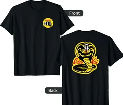 Męska koszulka Funny Cobra Kai Yellow Fist T-Shirt Bawełna Retro Klasyczna moda uliczna Koszulka z krótkim rękawem T-shirty graficzne