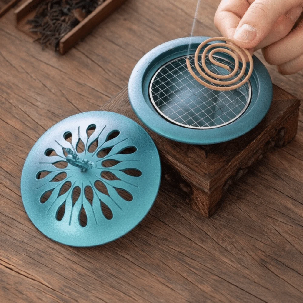 Retro Lucky Deer Backflow Incense Holder Hollow Lid Zinc Alloy Fragrance Censer Home Decorations Desktop Aromatherapy Home