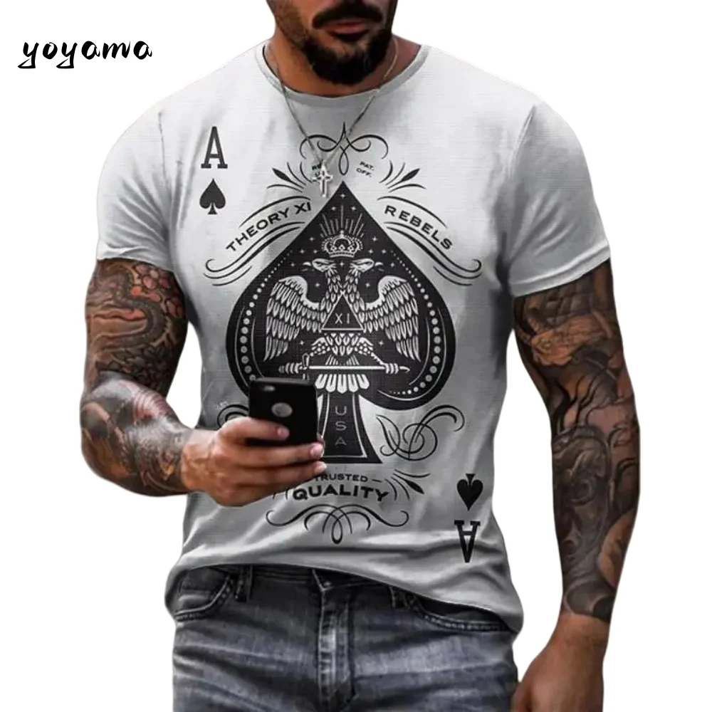 جديد الصيف الرجال قصيرة الأكمام تي شيرت ثلاثية الأبعاد المطبوعة تصميم تي شيرت رجالي موضة ريترو ستايل عادية الشارع تنفس ملابس للرجال