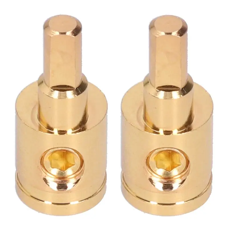 2PCS Power Wire Reducer 0GA Pure Copper Wire Reducer Terminal Connector For Car Audio Amplifier-X67A