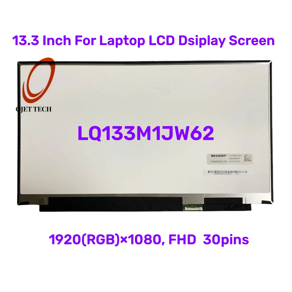 LQ133M1JW62 FHD 1920x1080 30PIN 13,3 дюйма для ноутбука ЖК-экран Dsiplay IPS панель матрицы