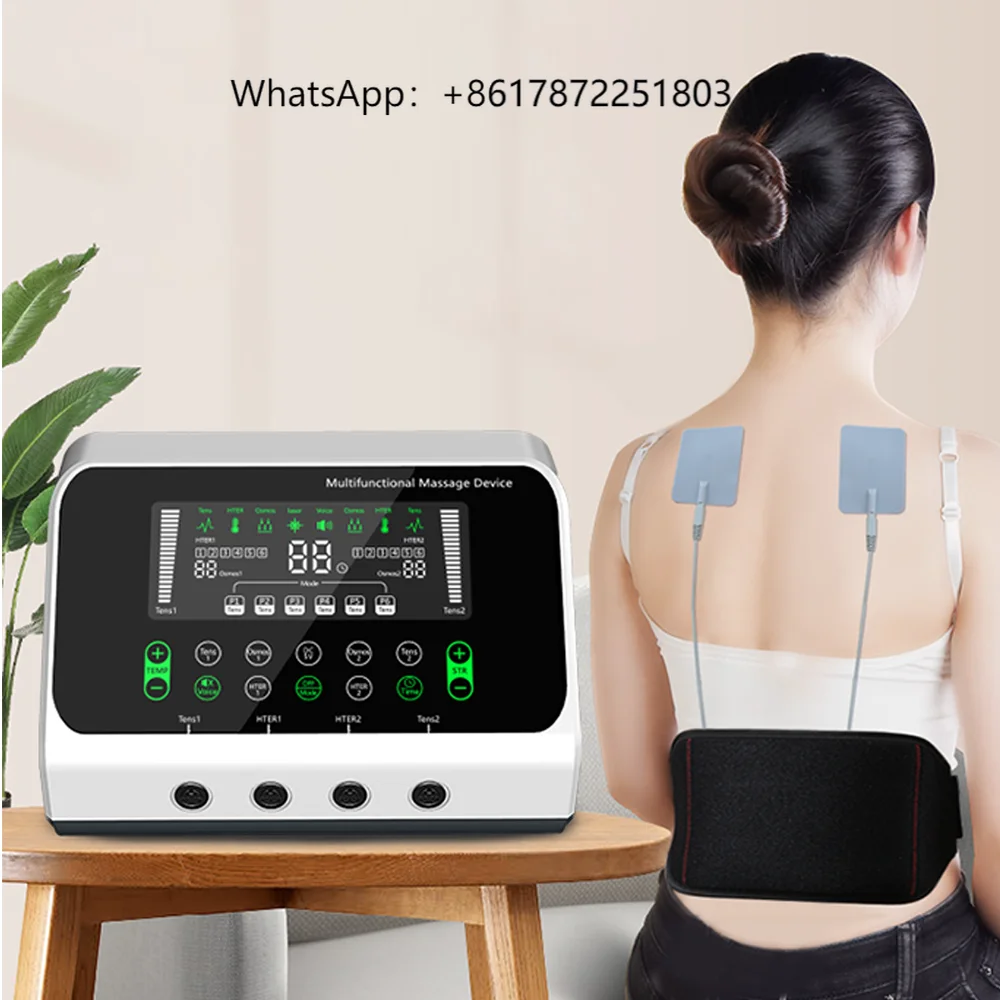 

Multifunctional Pulse Massage Physical Therapy Device Extreme Ease for Your Body Wireless Stainless Steel Glass for Shoulder