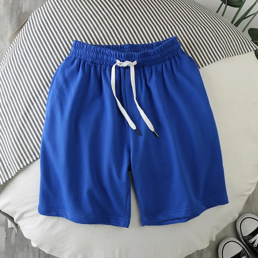 Shorts Men Polyester Running Sport Shorts for Men Casual Summer Elastic Waist Solid Shorts pantalones cortos de hombre