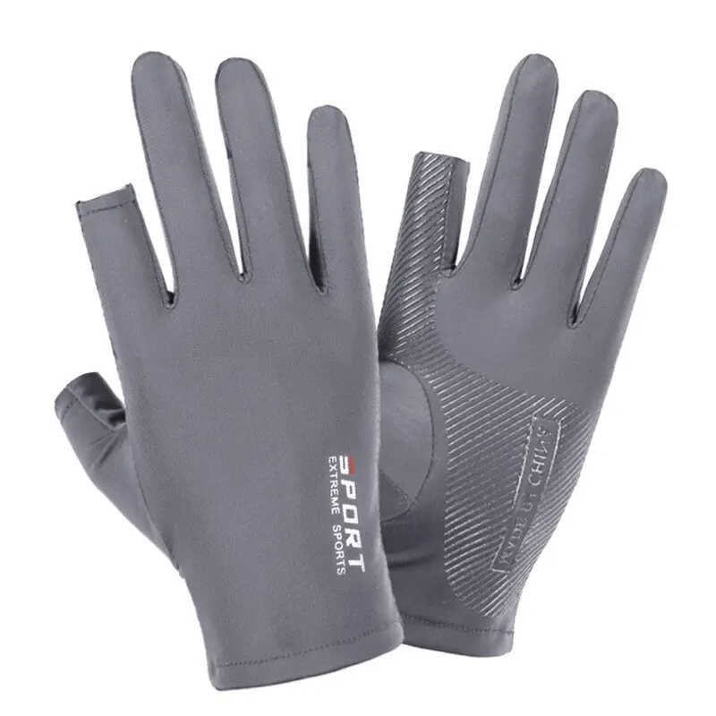 Ice InjHalffinger Gants de cyclisme pour hommes et femmes, Sports de plein air, Fitness, Conduite, Pêche, Haute élasticité, Confortable