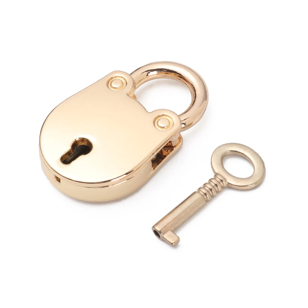 Cat Shape Vintage Metal Mini Padlock Antique Style Bag Suitcase Luggage Box Key Lock With Key Hardware Decoration