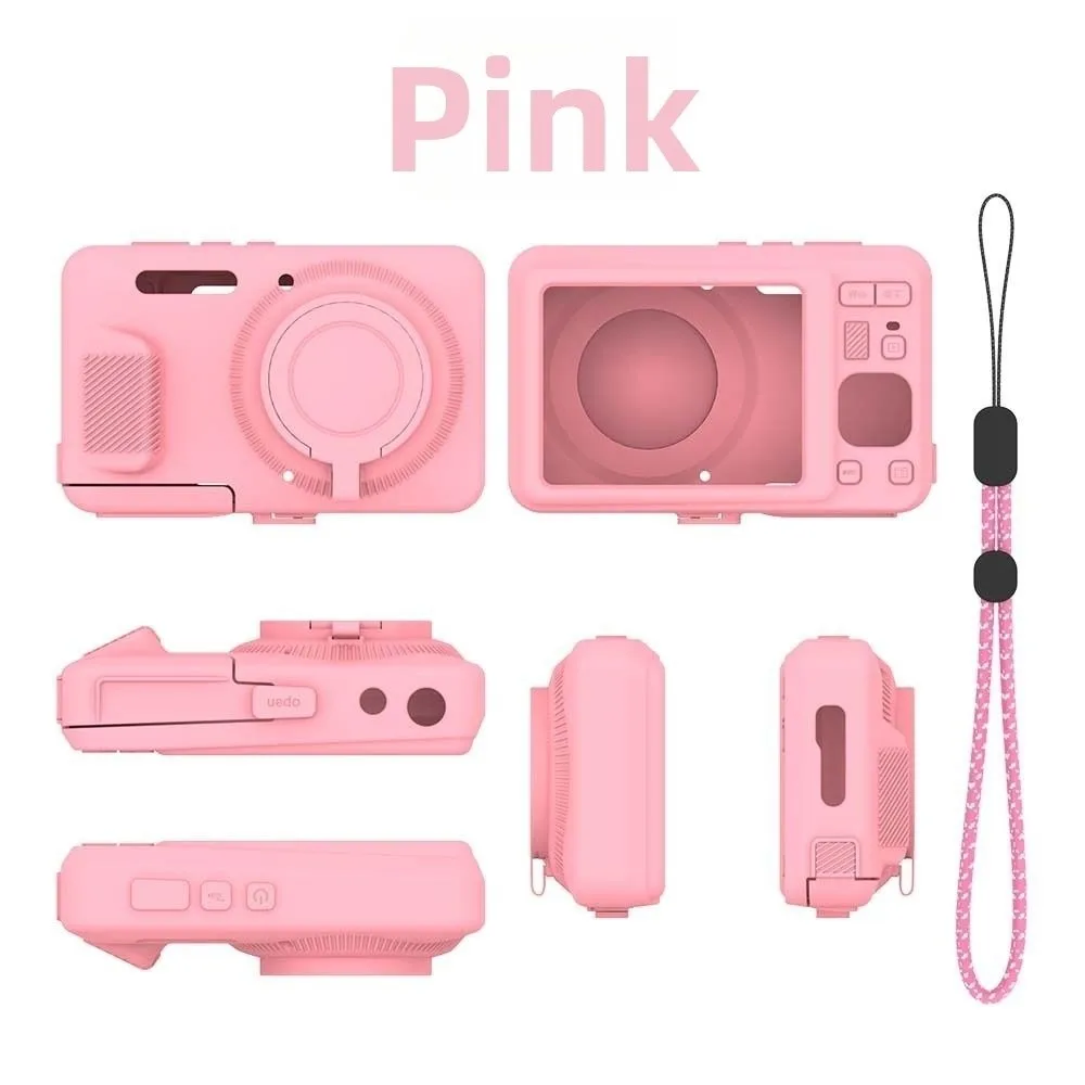 Silicone Camera Protective Case Shockproof with Lanyard Body Cover Anti-Scratch Skin Shell for KODAK PIXPRO FZ55