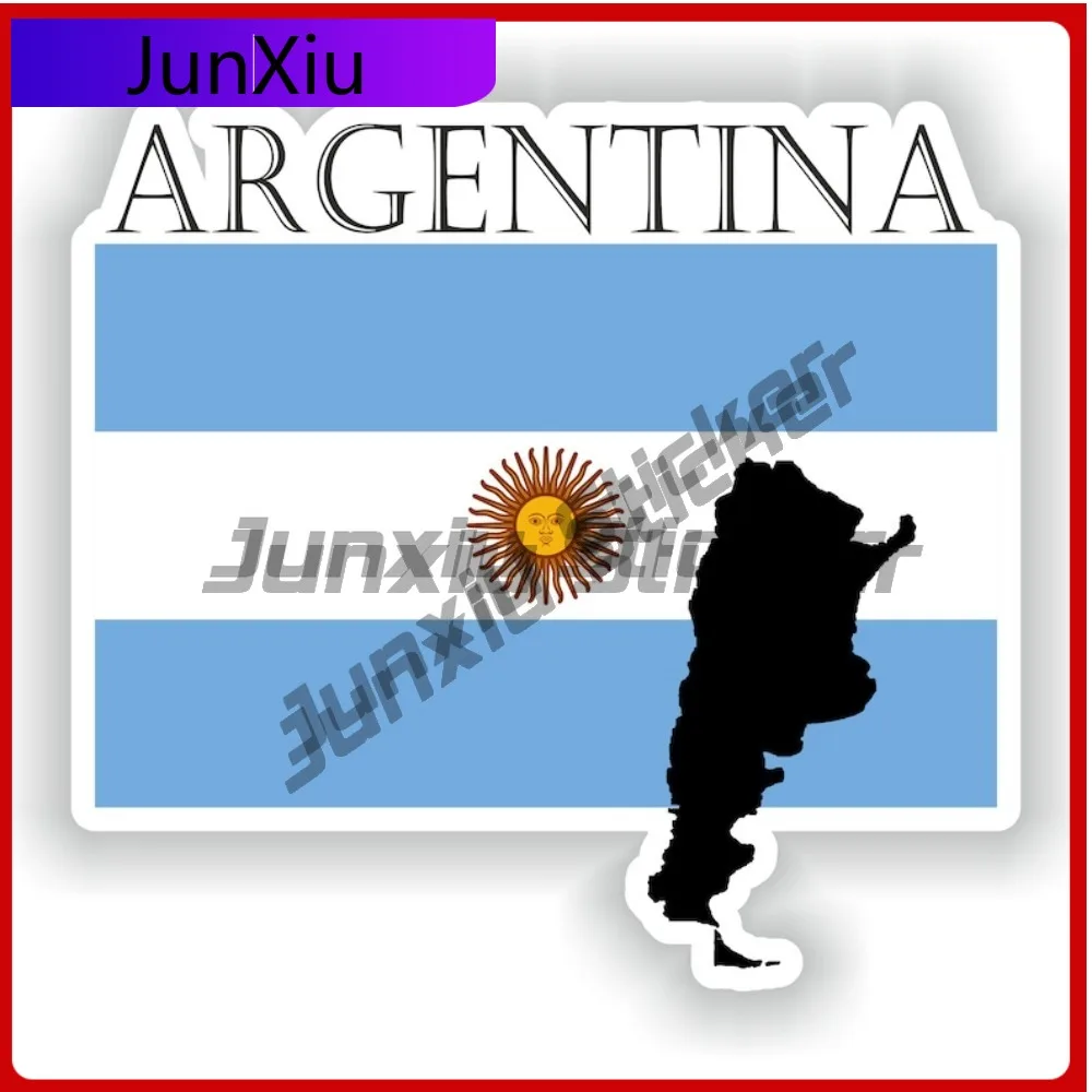

Аргентина национальный герб карта форма наклейка против царапин гидроизоляция внешний кемпер солнце наклейки наклейки для украшения автомобиля