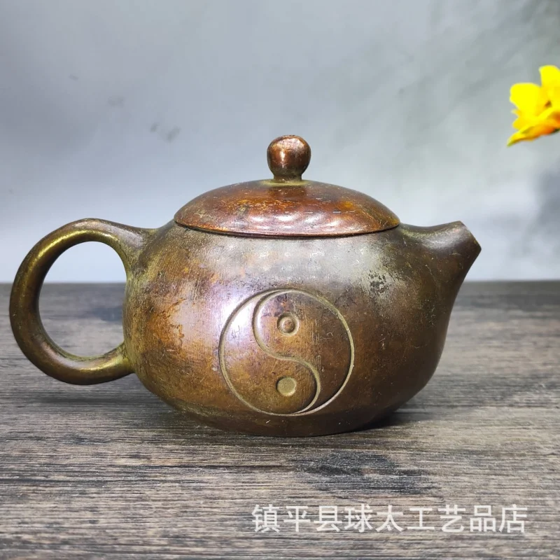 Retro Alloy Old Way Natural·Teapot Jiju Decorative Crafts Ornaments