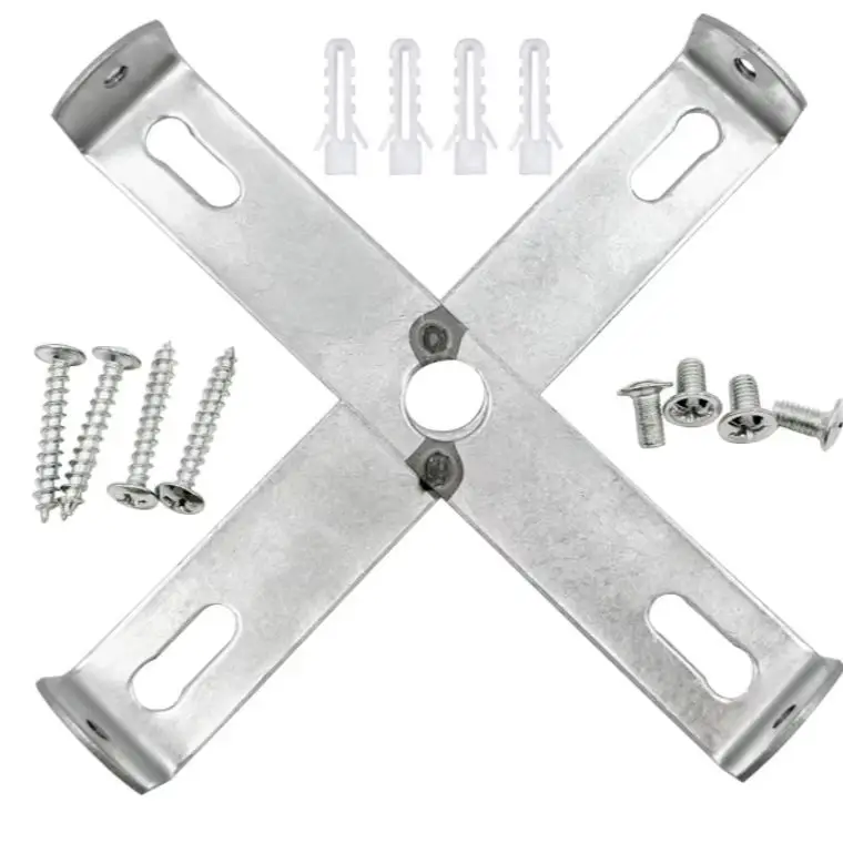 Bracket Board Cross shape bracket board Iron hardware Ceiling rose Ceiling canopy retro modern chandelier indoor pendant lights