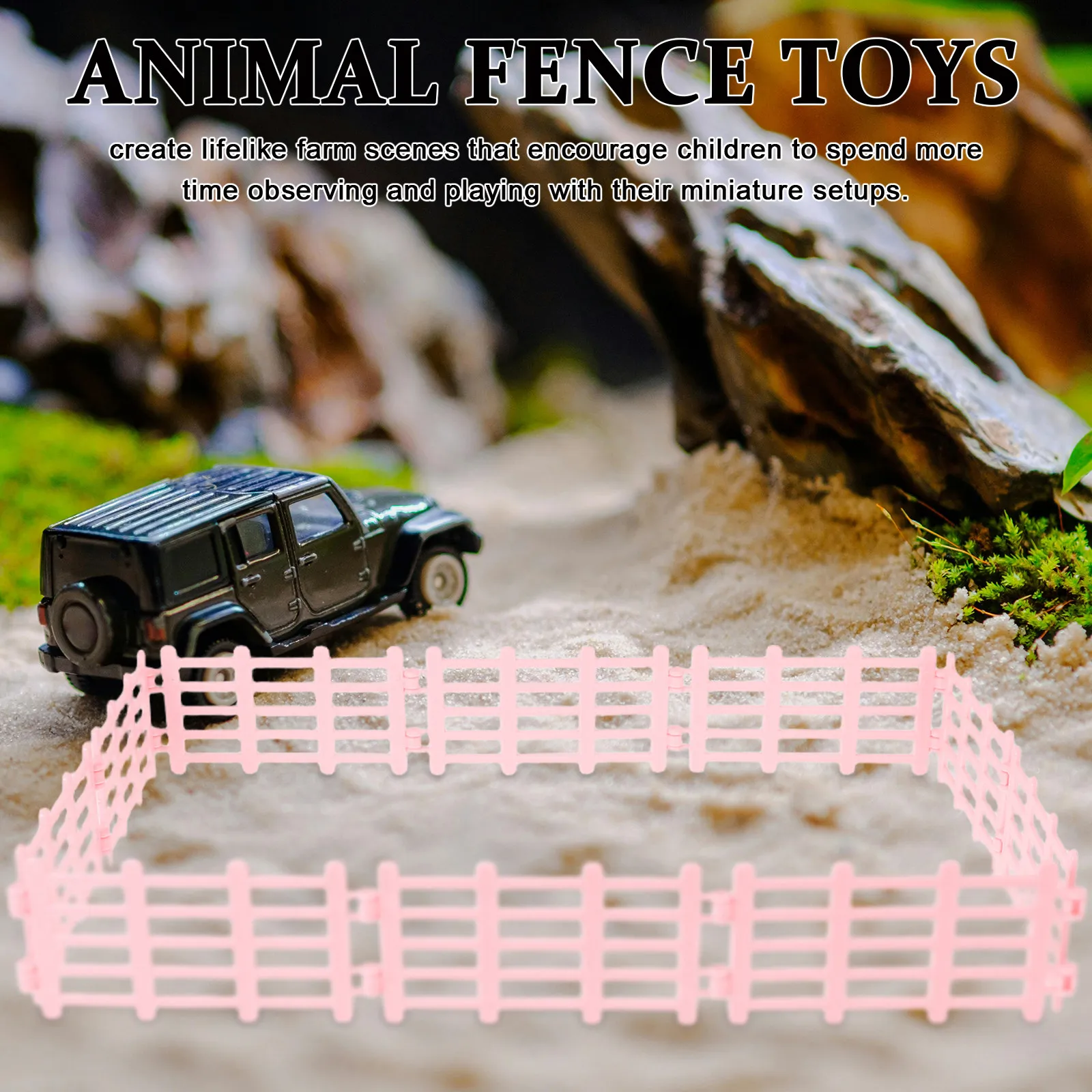 10 pcs Mini Miniature Landscape Garden Sand Table Halloween Christmas New Year Fencing Farm