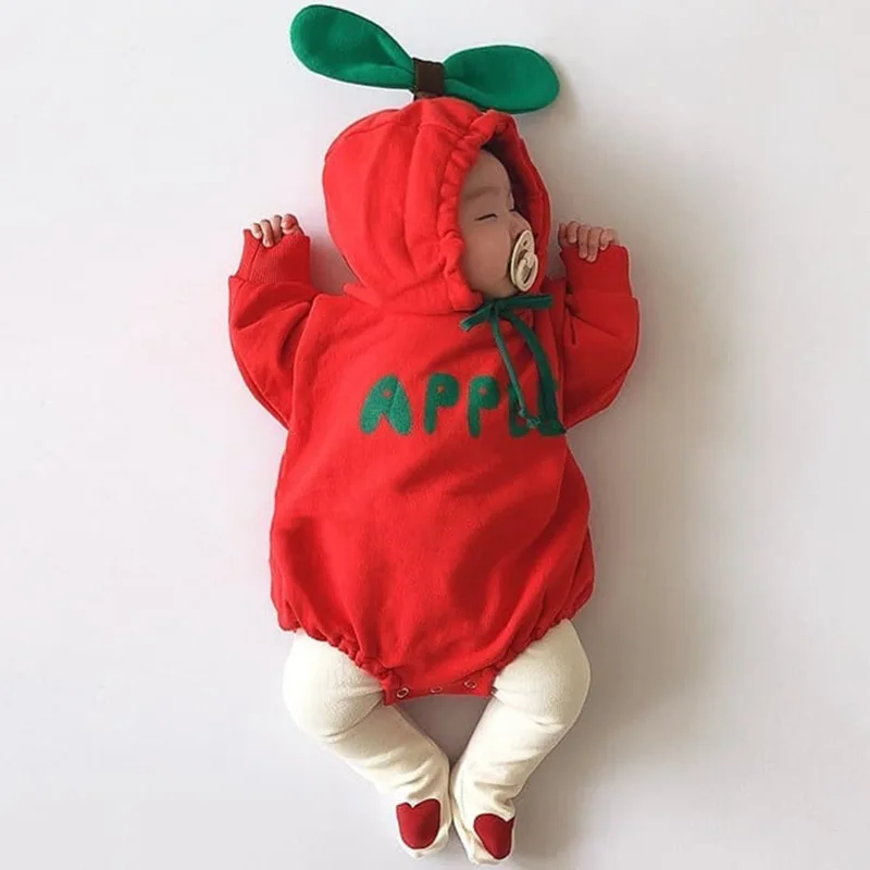 2024 Spring Autumn Toddler Boys Romper Cotton Printed Letters Patchwork Bowknot Jumpsuit Hoodie Drawstring Children Boys Outfits