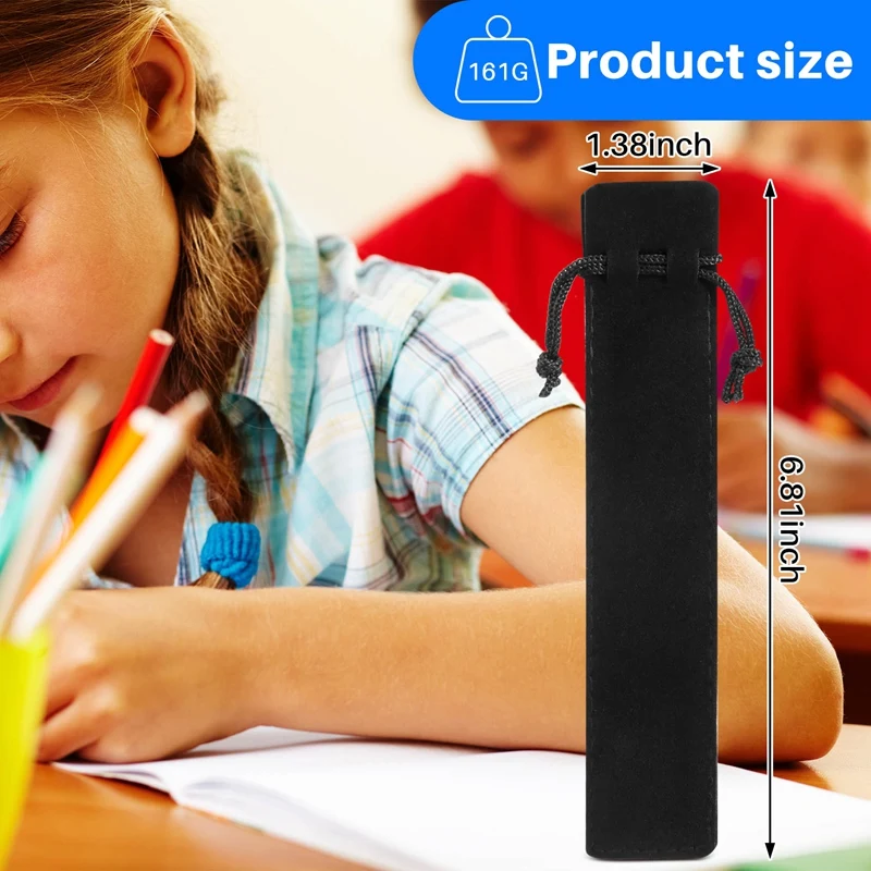 50 шт., чёрный чехол для карандашей