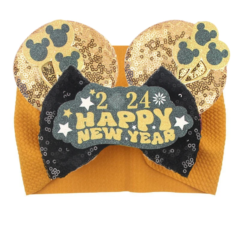 2024 Disney Baby Mouse Ears Headwrap Festival Sequin 5\