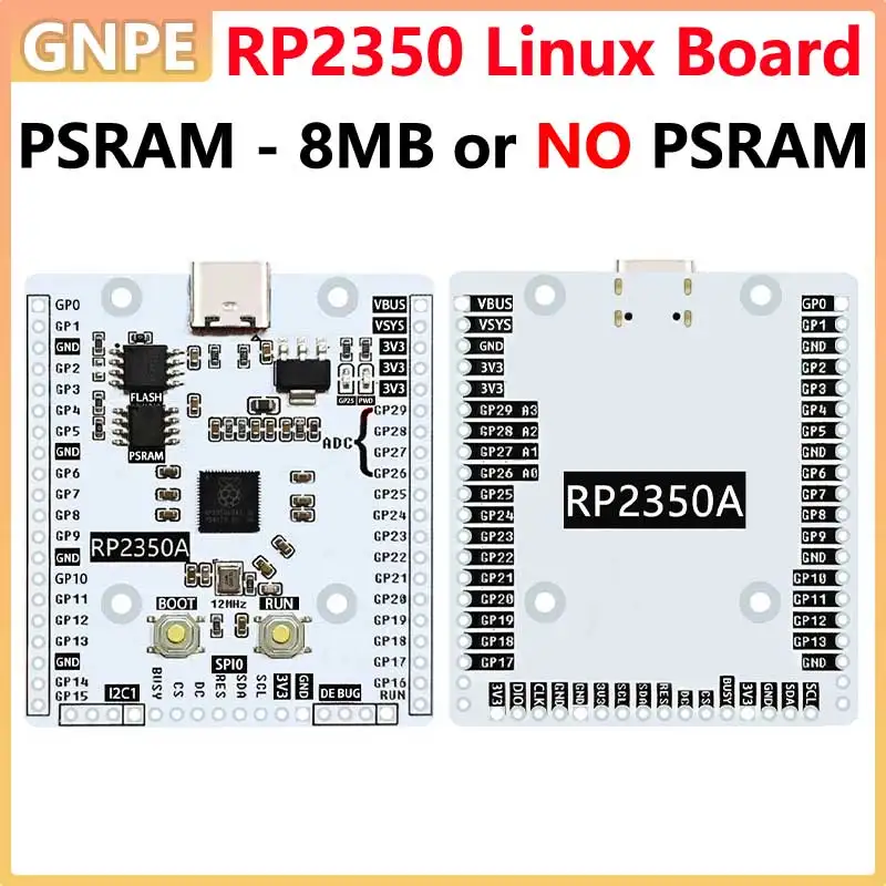 

Raspberry Pi Pico 2 RP2350A RP2350-Linux PSRAM Development Board USB